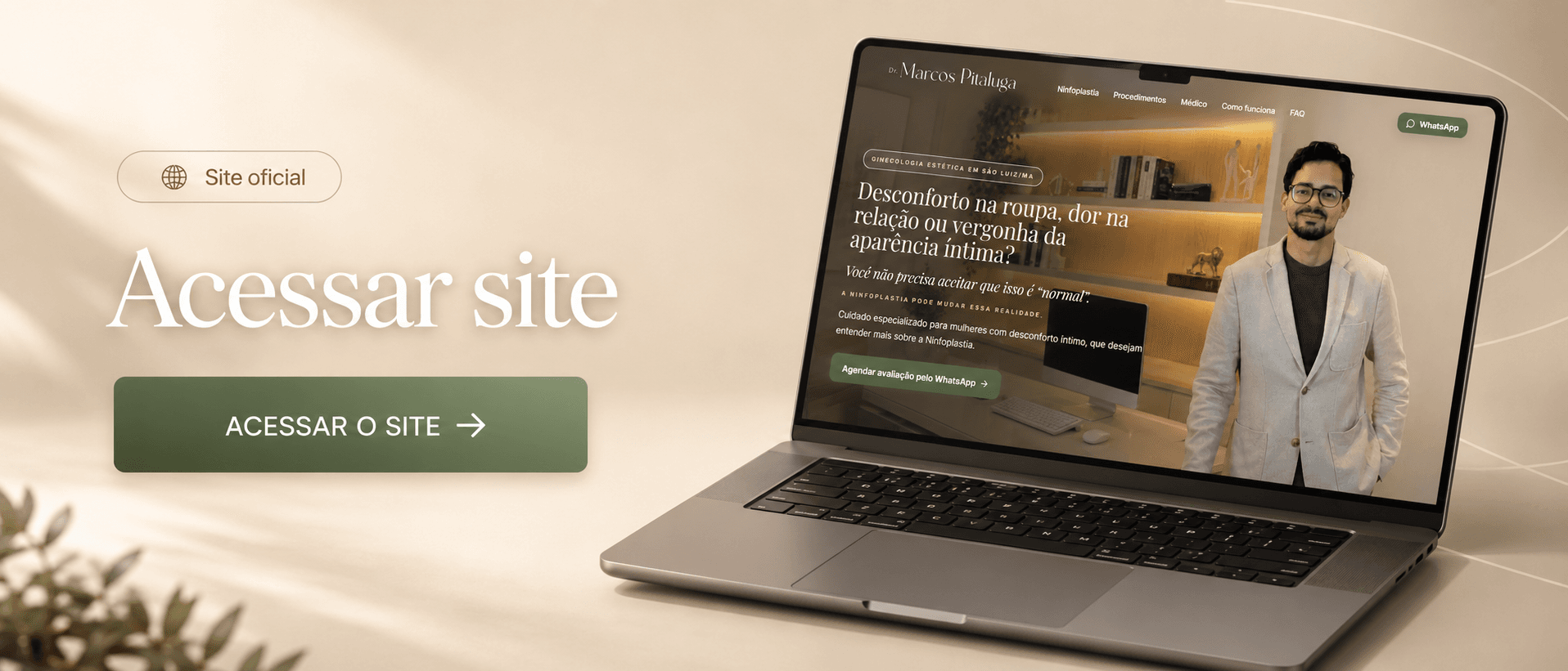 Acessar o site oficial do Dr. Marcos Pitaluga